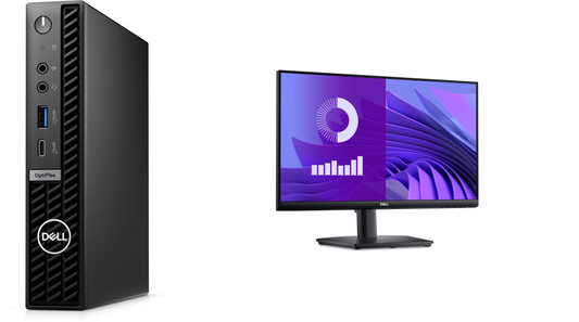 BUNDLE DELL OPTIPLEX 7020 MFF PLUS & E2425HS 24" MONITOR FOR $100