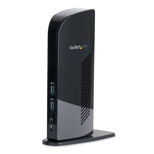 Star Tech Dual Monitor USB 3.0 Docking Station with HDMI - DVI - 6 x USB Ports~Dual Monitor USB 3.0 Laptop Docking Station with HDMI & DVI/VGA, 6x USB-A Hub, GbE, Audio, Universal Type-A Dock - Windows/macOS/ChromeOS