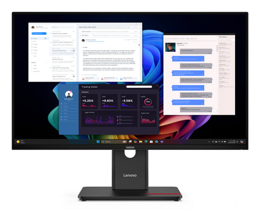 Lenovo ThinkVision T27UD-40 computer monitor 68.6 cm (27") 3840 x 2160 pixels 4K Ultra HD LCD Black product image