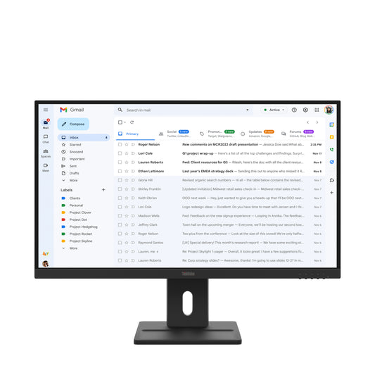 Lenovo ThinkVision E27-40 computer monitor 68.6 cm (27") 1920 x 1080 pixels Full HD LCD Black product image