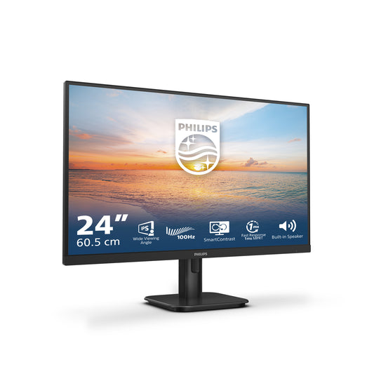 Philips 1000 series 24E1N1200A/75 computer monitor 60.5 cm (23.8") 1920 x 1080 pixels Full HD LCD Black