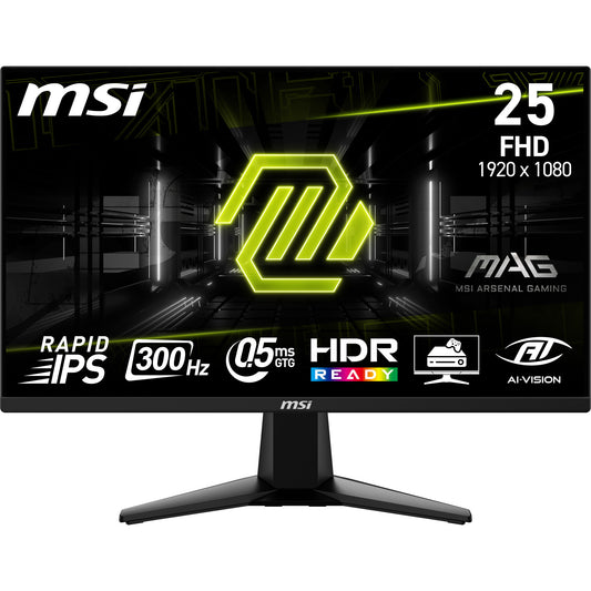 MSI MAG 255XF computer monitor 62.2 cm (24.5") 1920 x 1080 pixels Full HD Black