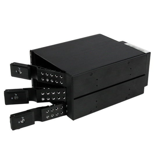 Star Tech 3 Bay Aluminum Trayless Hot Swap Mobile Rack Backplane for 3.5in SAS II/SATA III - 6 Gbps HDD