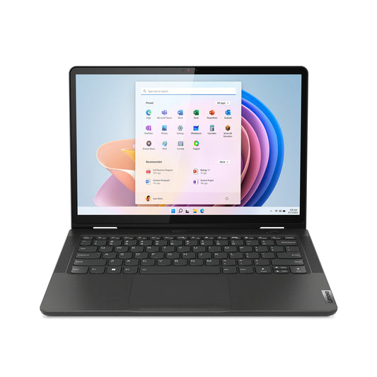 Lenovo 13w Yoga Gen 2 AMD Ryzen™ 5 7530U Hybrid (2-in-1) 33.8 cm (13.3") Touchscreen WUXGA 16 GB DDR4-SDRAM 256 GB SSD Wi-Fi 6 (802.11ax) Windows 11 Pro Academic Black