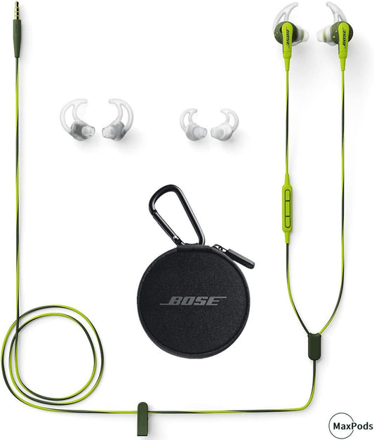 Bose SoundSport Wired In-Ear Earphones 3.5mm – Energy Green | Like New Refurbished |