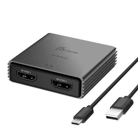 j5create JDSH812 video splitter HDMI 2x HDMI