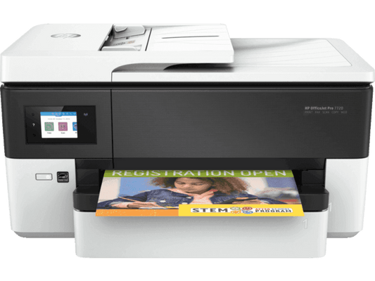 HP OJ PRO 7720 WIDE FORMAT AIO PRINTER, A3, A4, 22PPM BLK, 18PPM CLR, WIFI