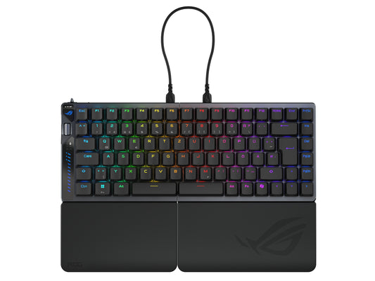 ASUS ROG Falcata keyboard Gaming USB + RF Wireless + Bluetooth QWERTZ German Black