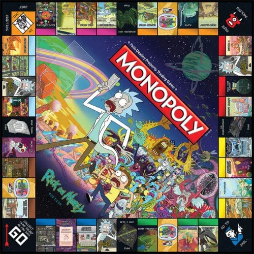 Monopoly: Rick and Morty Edition – Adult Swim Official Board Game