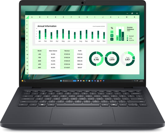 DELL Pro Max 14 MC14250 Intel Core Ultra 7 265H Mobile workstation 35.6 cm (14") Full HD+ 16 GB LPDDR5x-SDRAM 512 GB SSD NVIDIA RTX PRO 500 Blackwell Wi-Fi 6E (802.11ax) Windows 11 Pro Black
