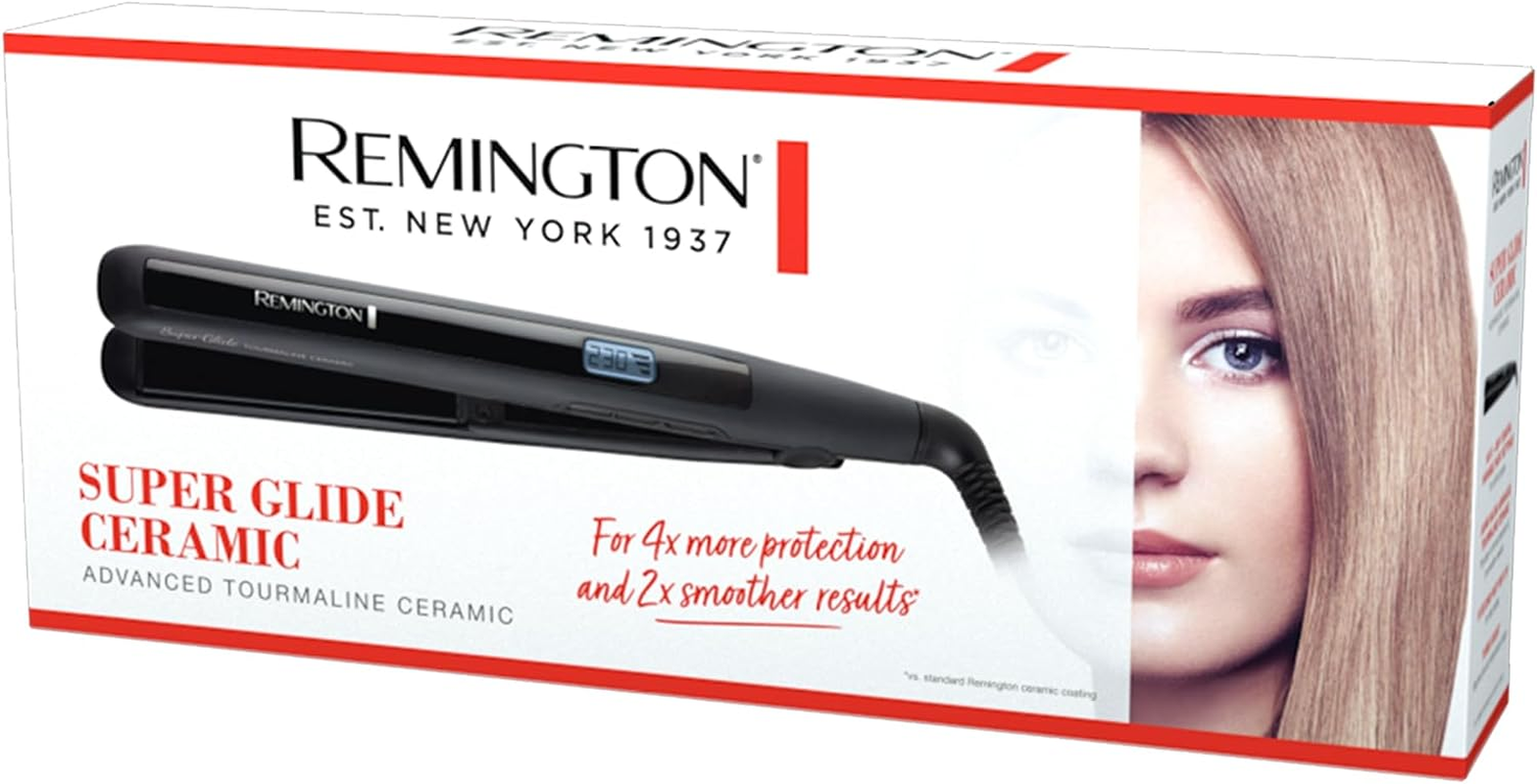 Remington Super Glide Ceramic Hair Straightener S5501AU - Fast Heat, Digital Controls, Anti-Frizz Technology