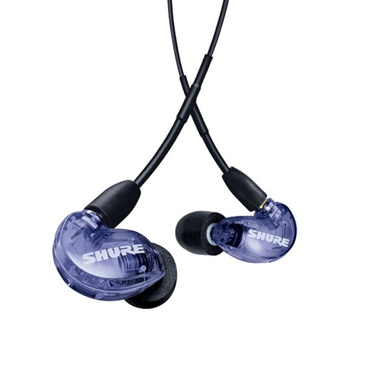 Shure SE215 Purple Pro Sound Isolating In-Ear Headphones 3.5mm | Open Box