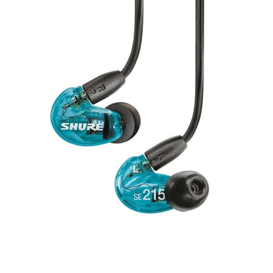 Shure SE215 Blue Pro Sound Isolating In-Ear Headphones 3.5mm | Open Box