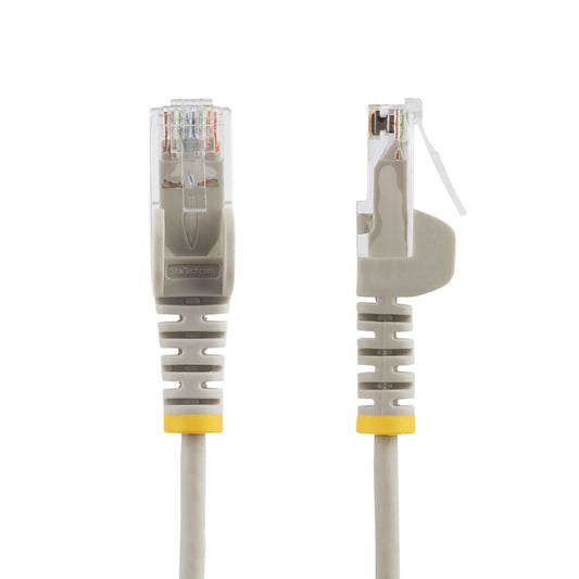 Star Tech 1 m CAT6 Cable - Slim - Snagless RJ45 Connectors - Grey