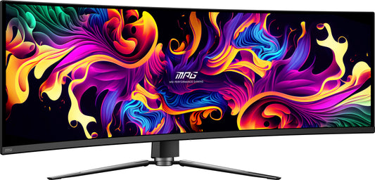 MSI MPG 491CQP QD-OLED computer monitor 124.5 cm (49") 5120 x 1440 pixels Dual WQHD Black