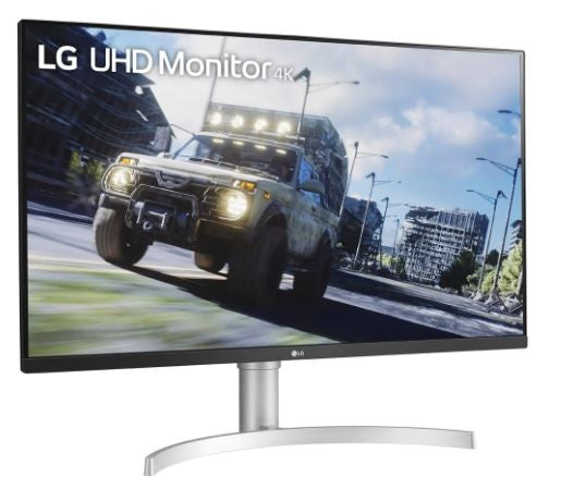 LG 32" (16:9) UHD VA LED, 4MS DP, HDMI(2) VESA, H/ADJ, SPKR,3YR