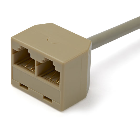 Star Tech 2-to-1 RJ45 Splitter Cable Adapter - F/M