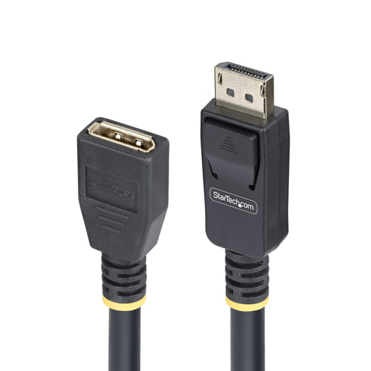 Star Tech 10ft (3m) DisplayPort 1.4 Extension Cable, DP 1.4 Port Saver Cable, 8K 60Hz, DP Male to Female Extension Adapter Cord, DisplayPort Extension Cable, TPE Jacket, M/F