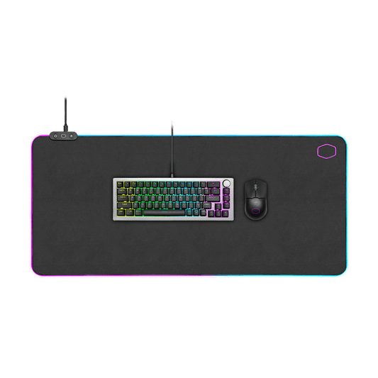 COOLER MASTER MP751 RGB MOUSEPAD, XL SIZE, DURABLE CORDURA FABRIC, THICK RGB BORDERS