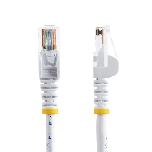Star Tech Cat5e Patch Cable with Snagless RJ45 Connectors - 1m, White