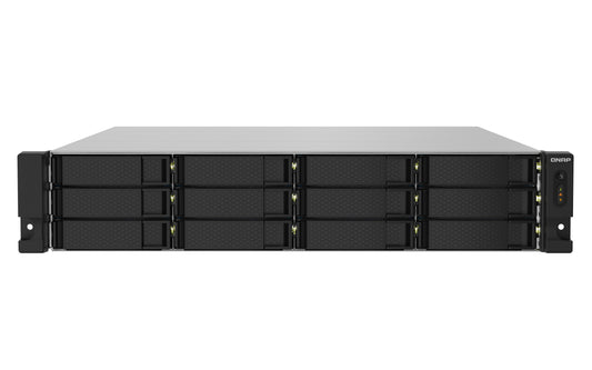 QNAP TS-1232PXU-RP-4G 12-Bay 2U rackmount NAS Cortex-A57 quad-core 1.7GHz CPU, 4GB DDR4 UDIMM RAM (max 16GB), SATA 6Gb/s, redundant PSU,3y wty (no RAIL incl)