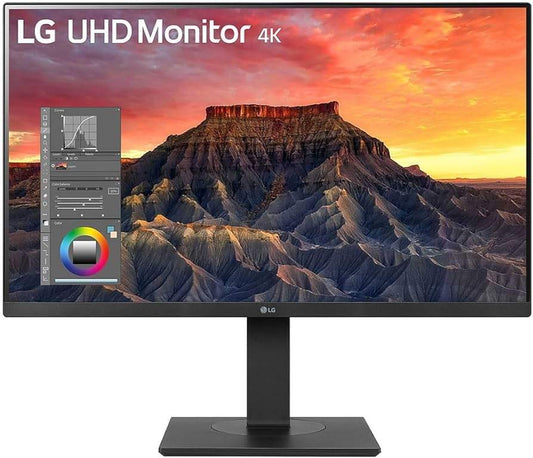 LG 27" (16:9) UHD IPS, HDMI, DP, USB-C, 90W, LAN, SPKR, H/ADJ, KVM, VESA, 3YRS