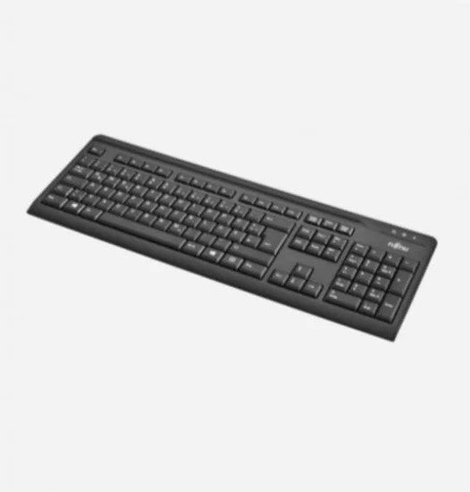 FUJ KB410 USB US ENGLISH KEYBOARD, 104 KEY, BLACK