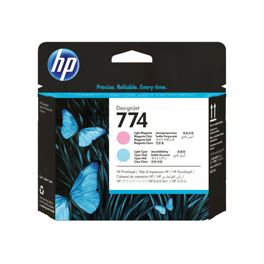 HP 774 Light Magenta/Cyan DesignJet Printhead