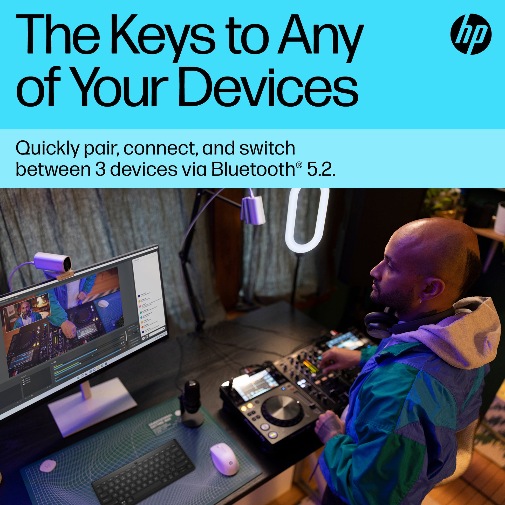 HP 350 Compact Multi-Device Bluetooth Keyboard