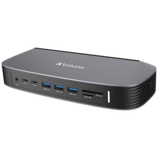 Verbatim 66632 laptop dock/port replicator Wired USB 3.2 Gen 1 (3.1 Gen 1) Type-C Grey