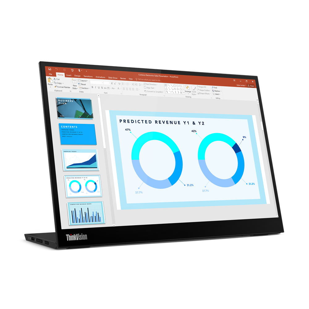 Lenovo ThinkVision M14d computer monitor 35.6 cm (14") 2240 x 1400 pixels 2.2K LED Black product image