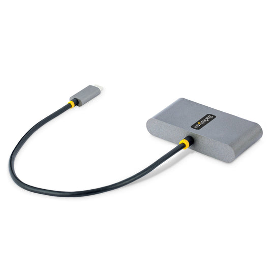 Star Tech 4-Port USB-C Hub with 100W Power Delivery Pass-Through - 2x USB-A + 2x USB-C - USB 3.0 5Gbps - 1ft (30cm) Long Cable - Portable USB Type-C to USB-A/C Hub