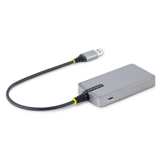 Star Tech 4-Port USB Hub - USB 3.0 5Gbps, Bus Powered, USB-A to 4x USB-A Hub w/ Optional Auxiliary Power Input - Portable Desktop/Laptop USB Hub, 1ft/30cm Cable, USB Expansion Hub