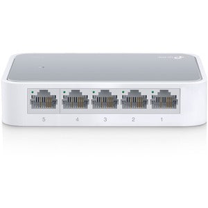 TP-Link5-port 10/100M mini Desktop Switch, 5 10/100M RJ45 ports, Plastic case