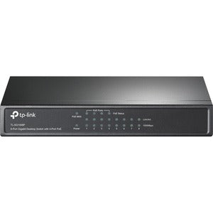 TP-Link  TL-SG1008P 8-Port Gigabit Desktop PoE Switch, 8 Gigabit RJ45 ports including 4 PoE ports, 53W PoE Power supply, steel case,3 Yr WTY