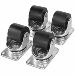 CyberPower CRA60002 2" Caster Kit, 4 Per Pack with 4X Leveling feet and 2X L-Shape Plates