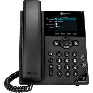 POLY (2200-48820-025) VVX 250 4-line Desktop Business IP Phone with dual 10/100/1000  Ethernet ports
