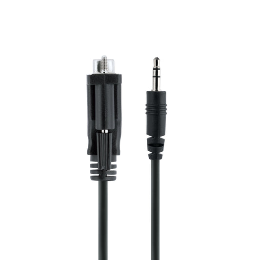 Star Tech 3ft (1m) DB9 to 3.5mm Serial Cable for Serial Device Configuration, RS232 DB9 Male to 3.5mm Cable Used for Calibrating Projectors, Digital Signage, TVs via Audio Jack