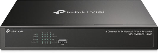 TP-Link  VIGI 8 Channel PoE Network Video Recorder (1 HDD), 2@4K decoding, Max Output 113W