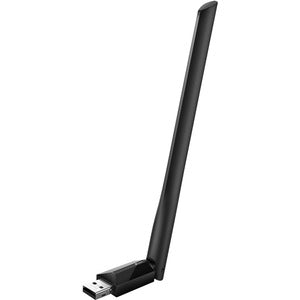TP-LinkAC600 High Gain Wi-Fi Dual Band USB Adapter,433Mbps at 5GHz + 200Mbps at 2.4GHz, USB 2.0, 1 high gain antenna