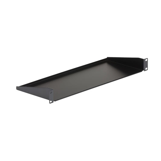 Star Tech 1U Server Rack Shelf, Universal Rack Mount Cantilever Tray for 19" Network Equipment Rack/Cabinet, Heavy Duty Steel, Weight Capacity 33lb/15kg, 7in (18cm) Deep
