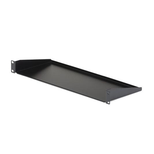 Star Tech 1U Server Rack Shelf, Universal Rack Mount Cantilever Tray for 19" Network Equipment Rack/Cabinet, Heavy Duty Steel, Weight Capacity 33lb/15kg, 7in (18cm) Deep