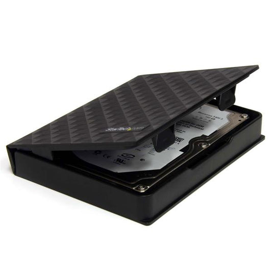 Star Tech 2.5in Anti-Static Hard Drive Protector Case - Black (3pk)