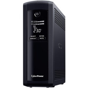 CyberPower Systems Value Pro - (VP1600ELCD)- 1600VA / 960W Line Interactive UPS - 2* 12V/9AH - 2 Yrs Adv. Replacement WTY Incl. internal Batteries