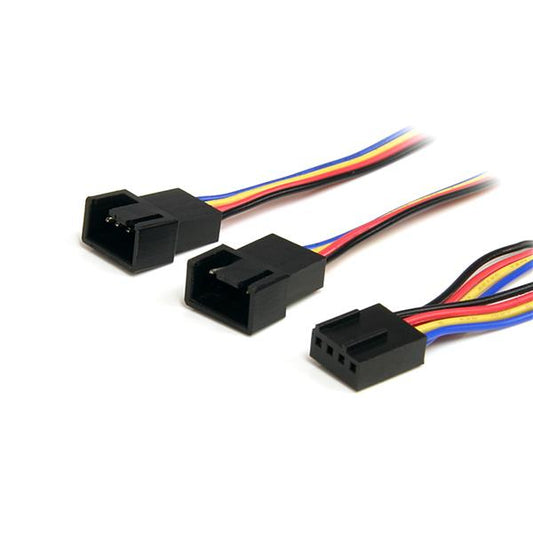 Star Tech 12in 4 Pin Fan Power Splitter Cable - F/M