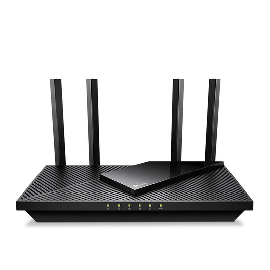 TP-LinkAX3000 Dual-Band Wi-Fi 6 Router
SPEED: 574 Mbps at 2.4 GHz + 2402 Mbps at 5 GHz 
SPEC: 4× Antennas,1× 2.5 Gbps WAN/LAN Port + 1× Gigabit WAN/LAN Port+3*