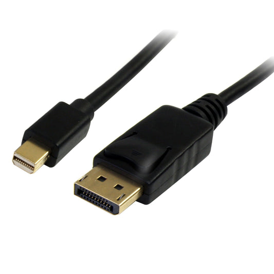 StarTech 2m (6ft) Mini DisplayPort to DisplayPort 1.2 Cable - 4K x 2K UHD Mini DisplayPort to DisplayPort Adapter Cable - Mini DP to DP Cable for Monitor - mDP to DP Converter Cord