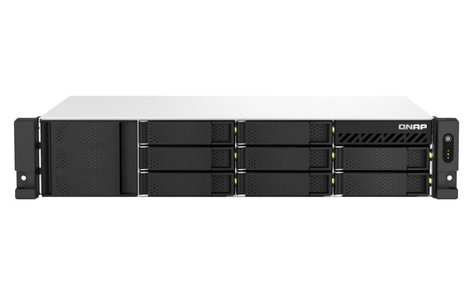 QNAP TS-873AeU-4G, 8-bay short-depth rackmount NAS, AMD Ryzen V1000 series V1500B 4C/8T 2.2GHz, 4GB DDR4 SODIMM RAM, 3y wty (no RAIL)