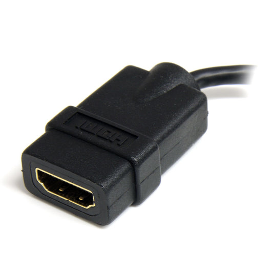 Star Tech Micro HDMI to HDMI Adapter - 4K 30Hz Video - Durable High Speed Micro HDMI Type-D to HDMI 1.4 Converter/Cable Adapter Dongle - Ultra HD HDMI Monitors, TVs & Displays - M/F