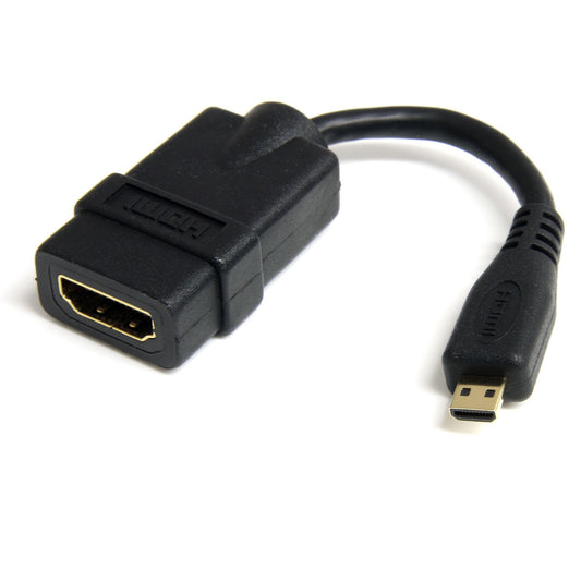 Star Tech Micro HDMI to HDMI Adapter - 4K 30Hz Video - Durable High Speed Micro HDMI Type-D to HDMI 1.4 Converter/Cable Adapter Dongle - Ultra HD HDMI Monitors, TVs & Displays - M/F